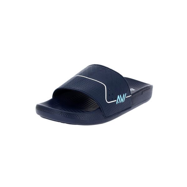 AVI Men Casual Slip-on SLIDERS BLUE-WHITE