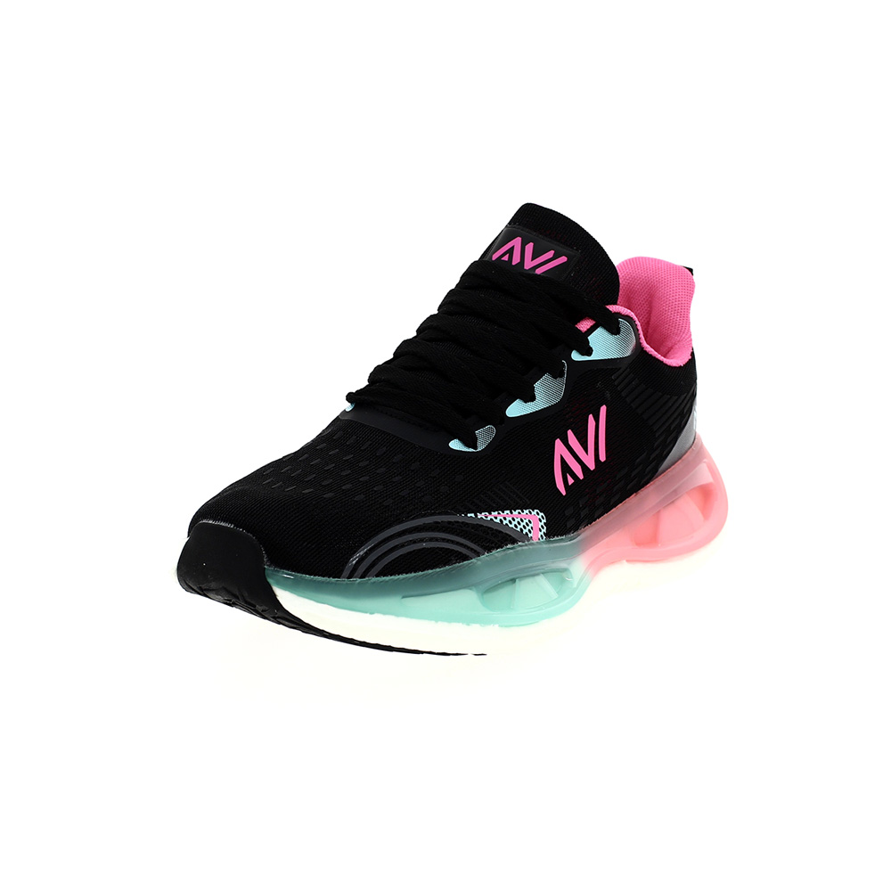 AVI Women Sports JOGGING Shoes Black Pink