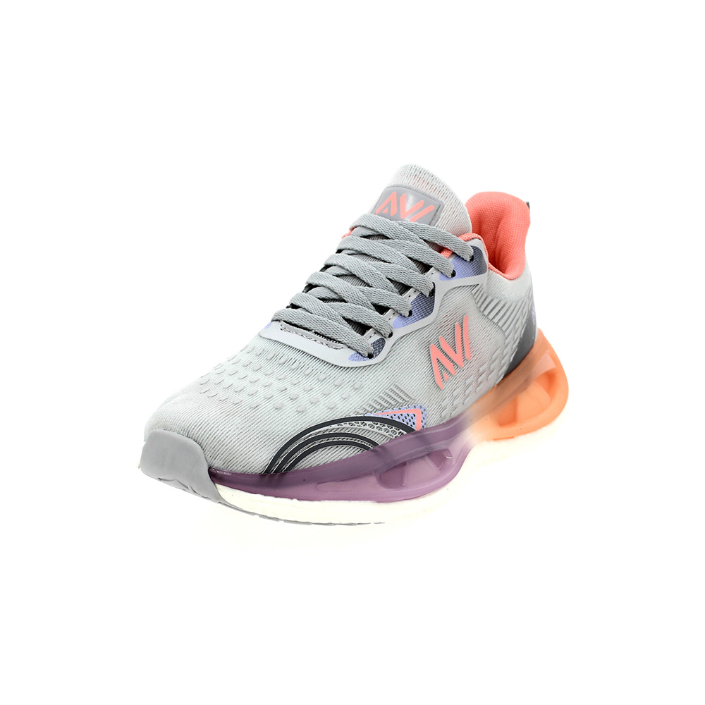 AVI Women Sports JOGGING Shoes Gray Orange