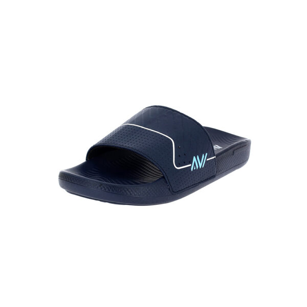 AVI Men Casual Slip-on SLIDERS BLUE-WHITE