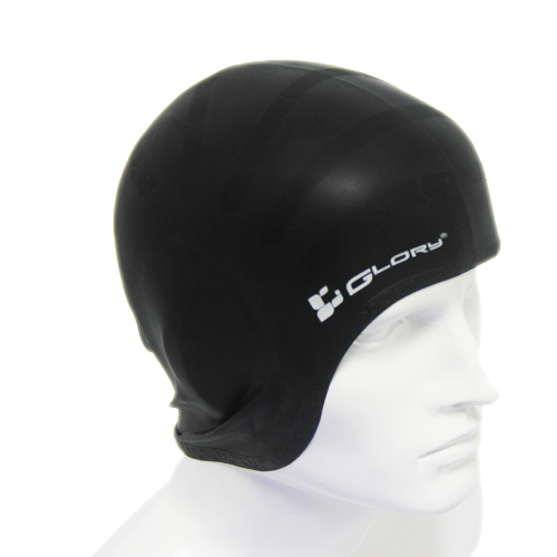 GLORY LONG HAIR SILICON SWIM CAP WITH EAR