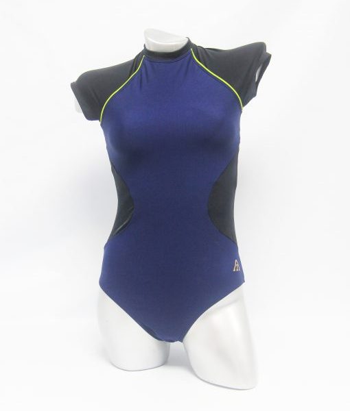 SWIMSUIT SOLID PANEL SPORTY