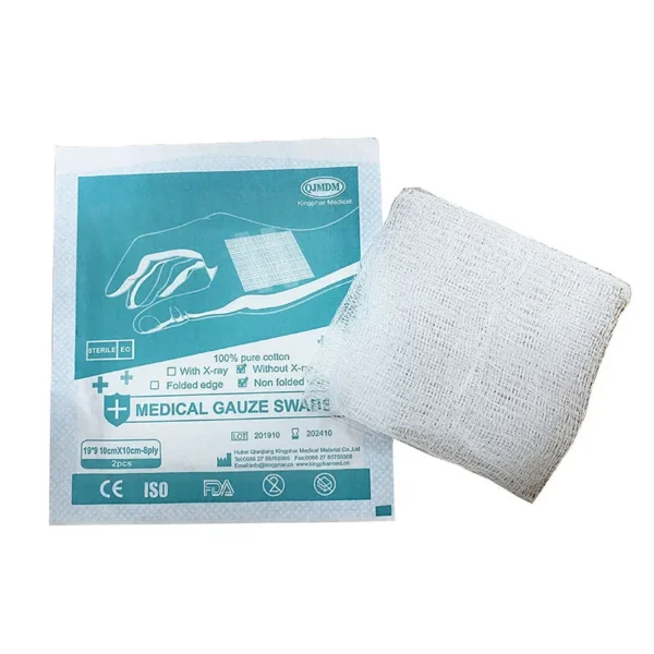 Disposable-10cm-X-10cm-Medical-Surgery-Sterile-High-Absorption-Gauze-Bandage-X-ray-Detectable-Gauze-Swab-Pad